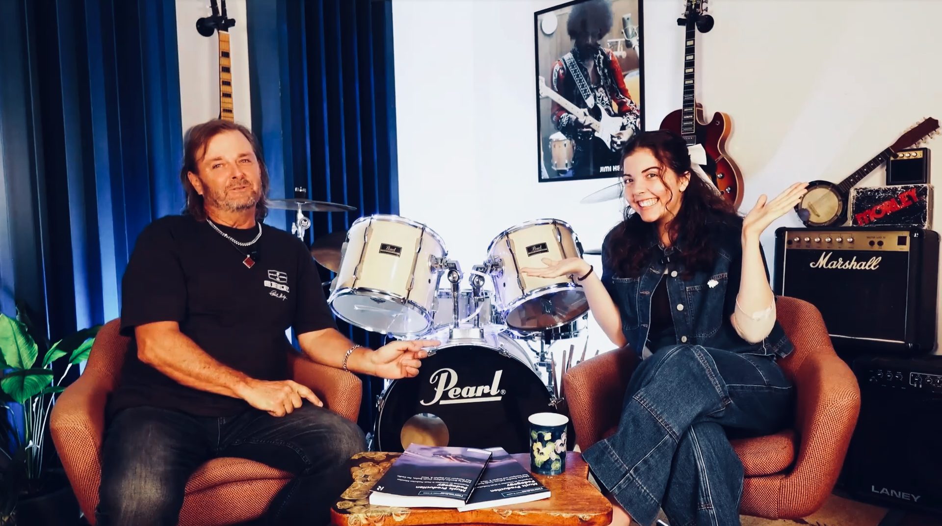 Brendan Anthony and Jess Kirkham recording a podcast episode